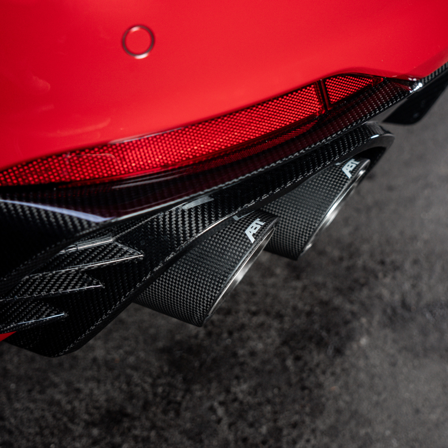 Close-up of tailpipes 