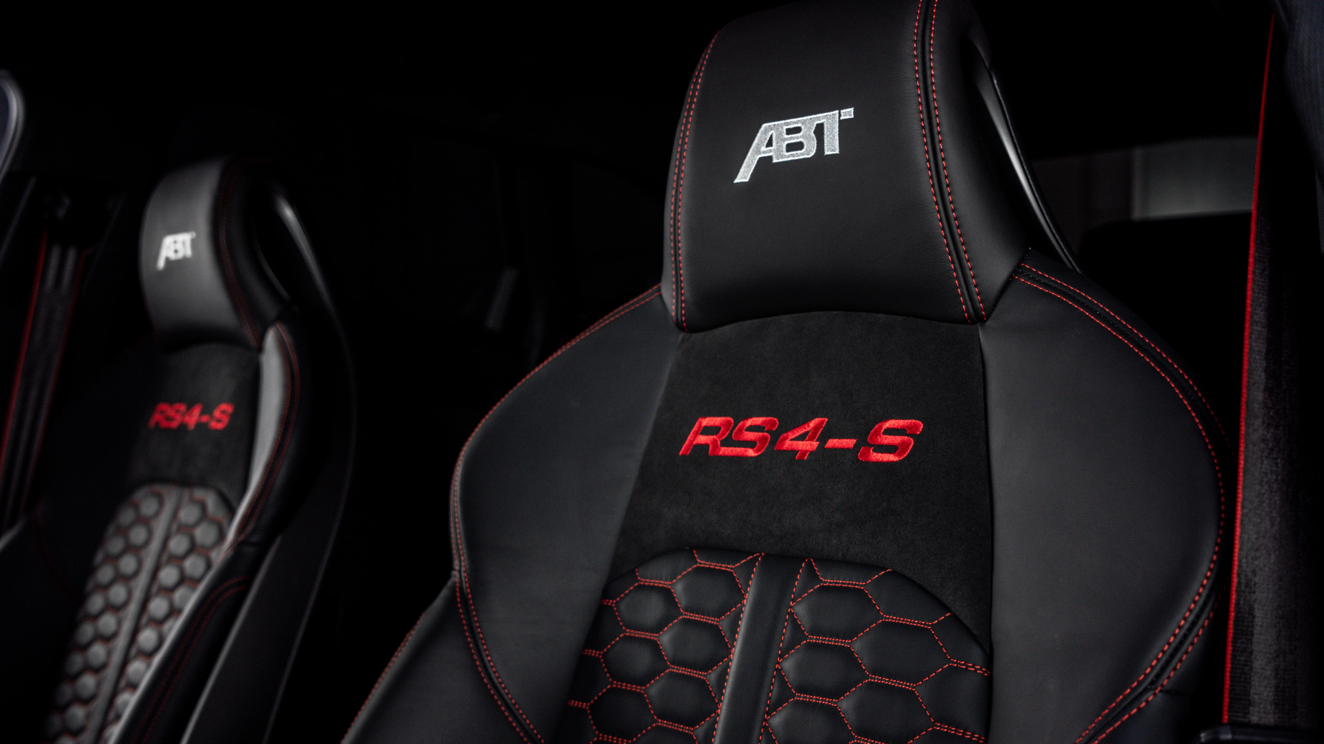Close-up of seat backrest 